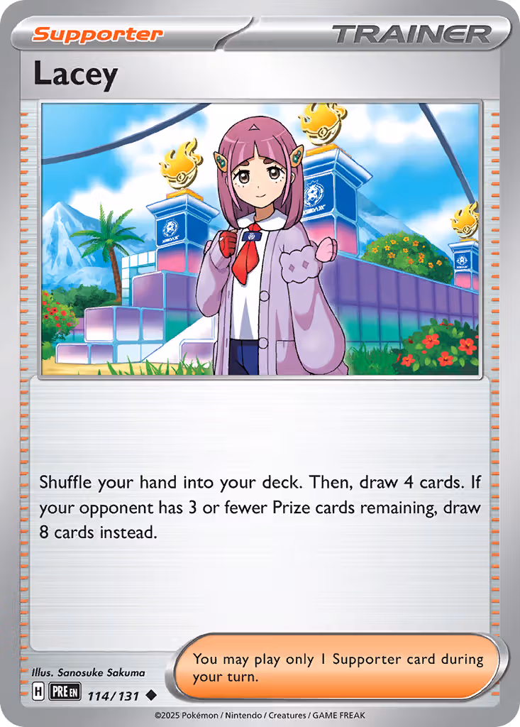 Lacey 114/131 Pokemon card