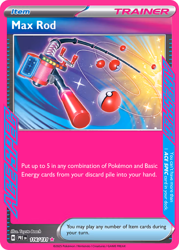 Max Rod 116/131 Pokemon card