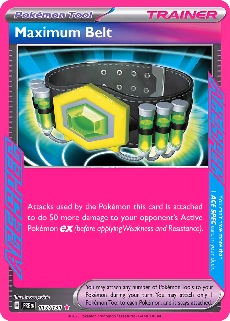 Maximum Belt 117/131 Pokemon card