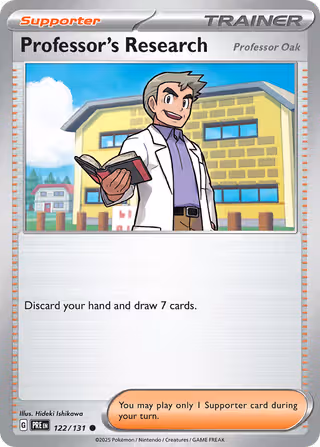 Professor's Research 122/131 Pokemon card