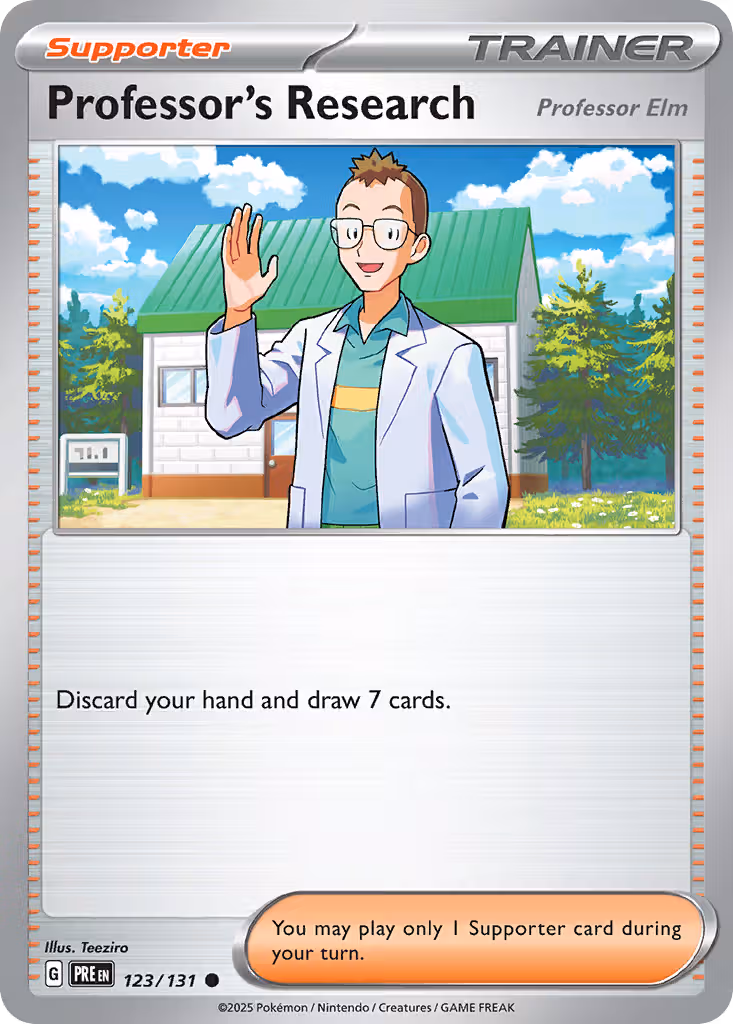 Professor's Research 123/131 Pokemon card