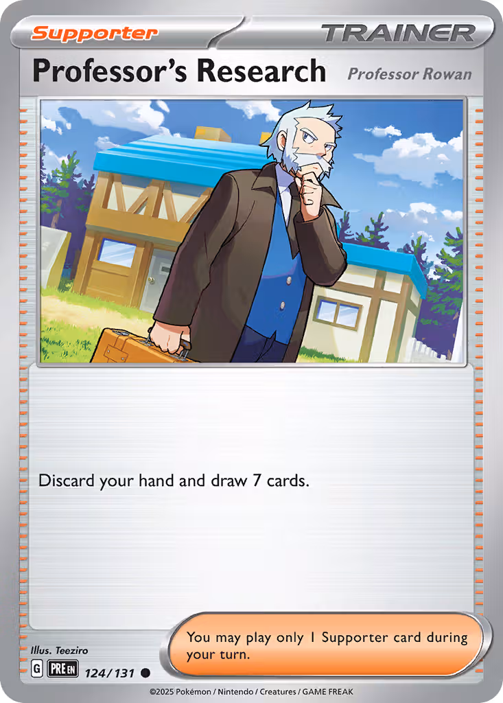 Professor's Research 124/131 Pokemon card
