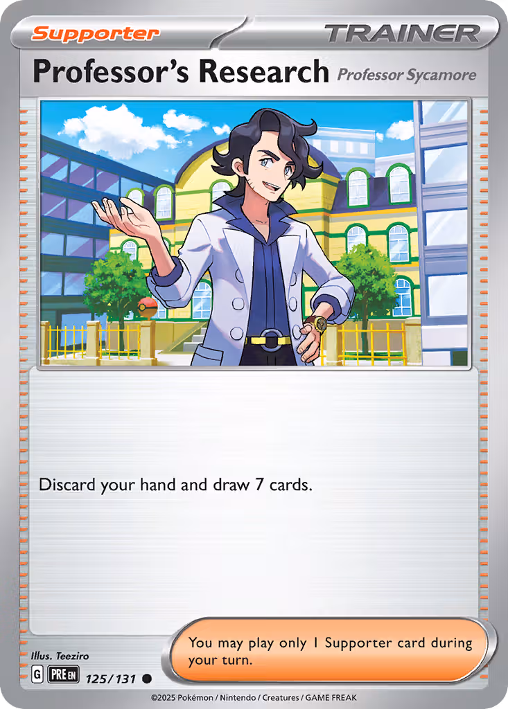 Professor's Research 125/131 Pokemon card