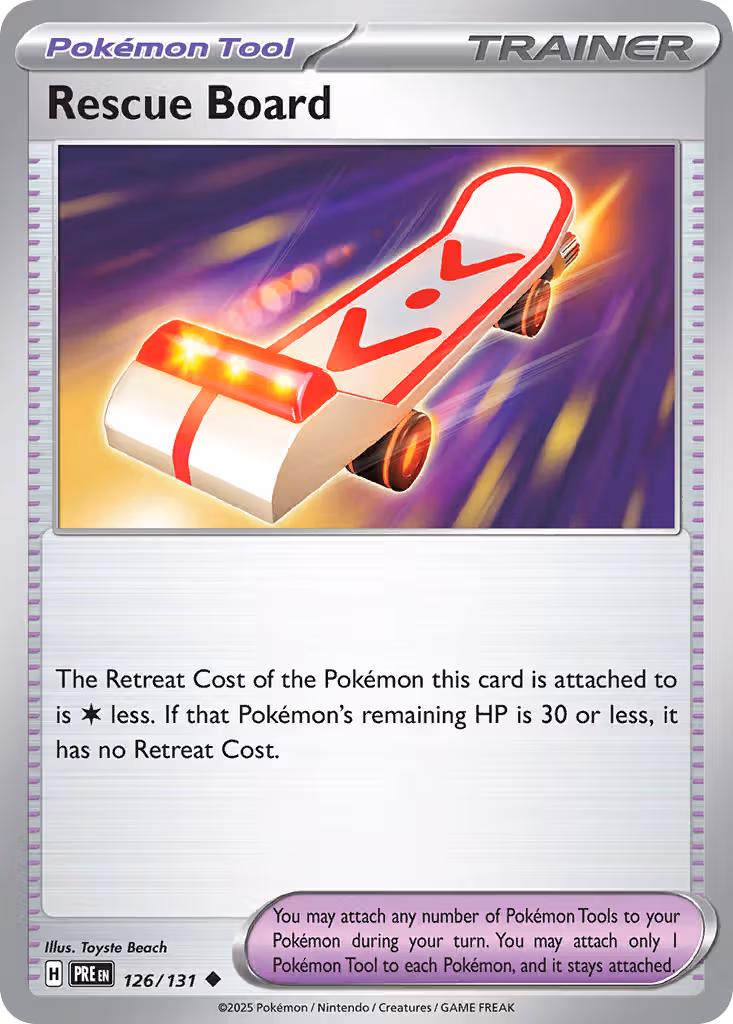 Rescue Board 126/131 Pokemon card