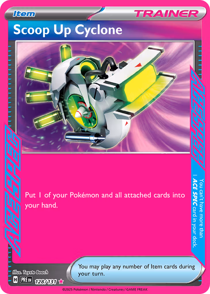 Scoop Up Cyclone 128/131 Pokemon card