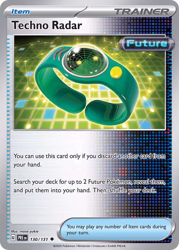 Techno Radar 130/131 Pokemon card