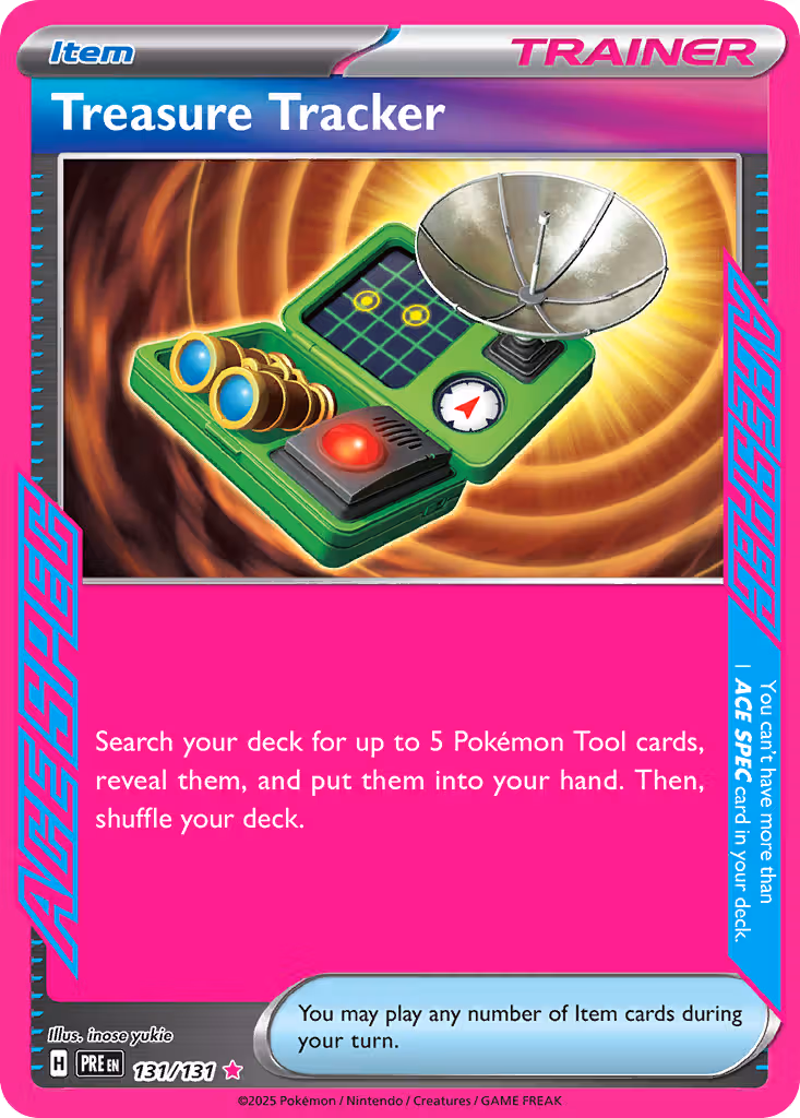 Treasure Tracker 131/131 Pokemon card