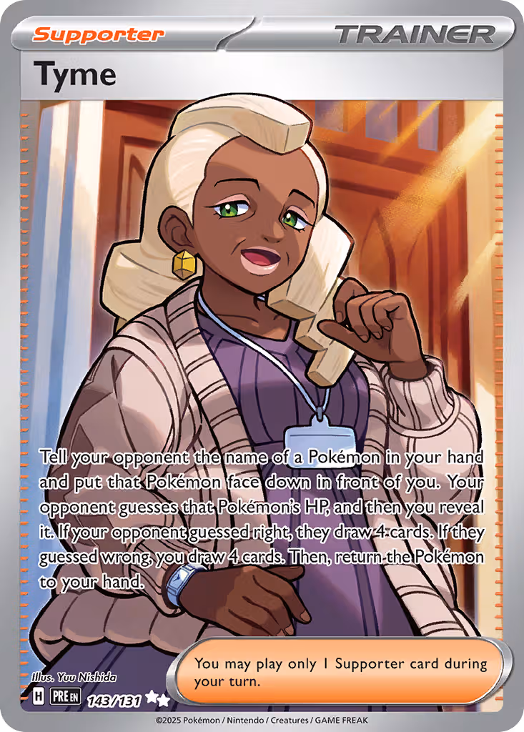 Tyme 143/131 Pokemon card