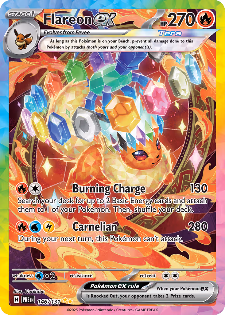 Flareon ex 146/131 Pokemon card