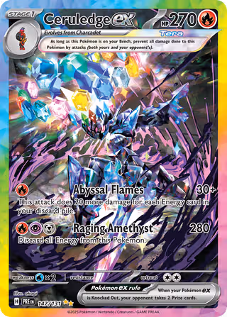 Ceruledge ex 147/131 Pokemon card