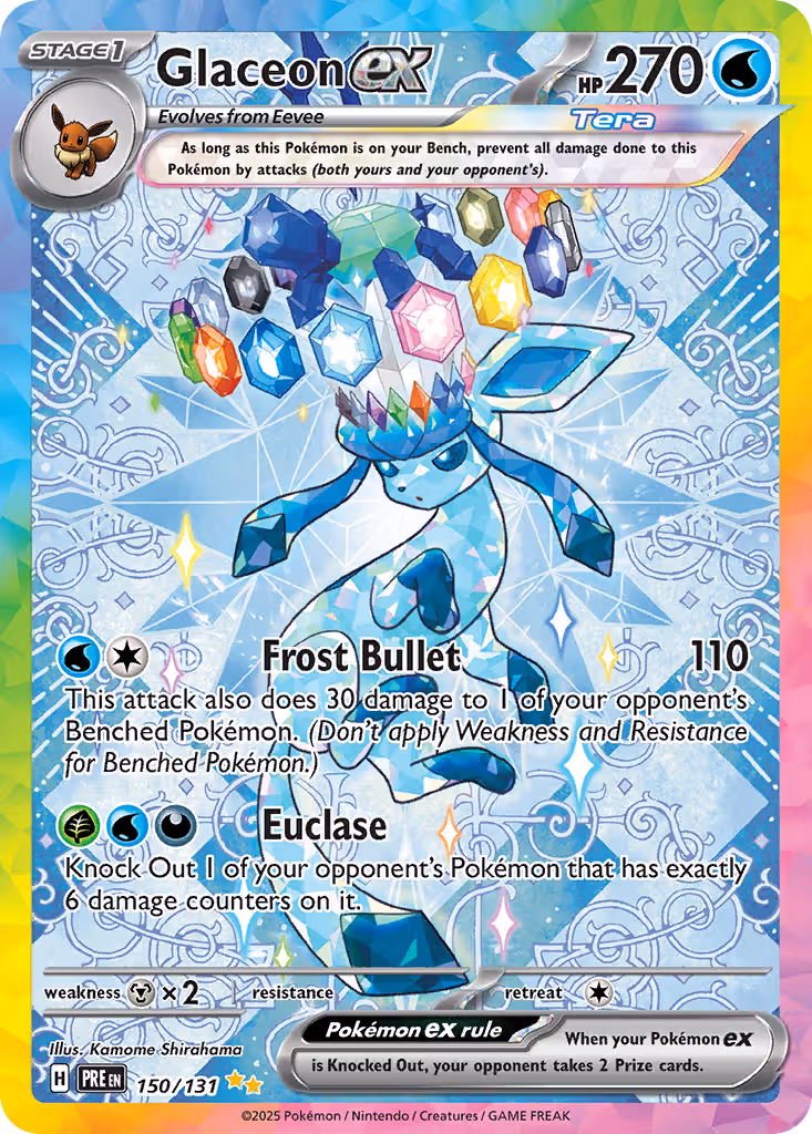 Glaceon ex 150/131 Pokemon card