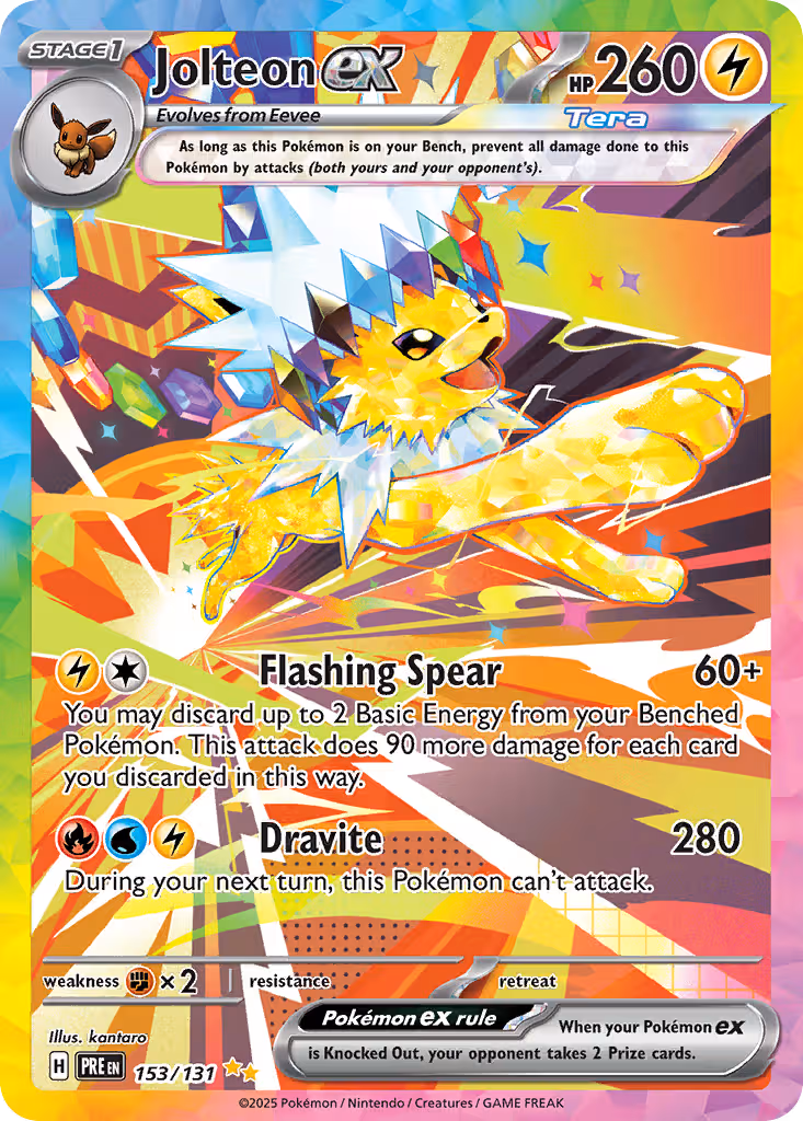 Jolteon ex 153/131 Pokemon card