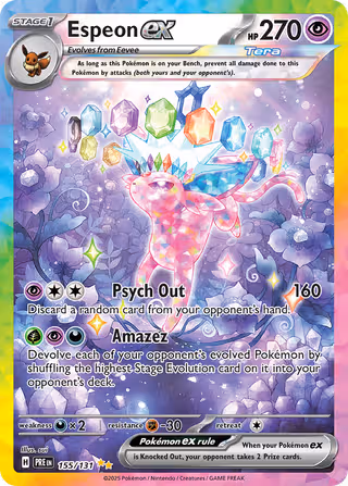Espeon ex 155/131 Pokemon card