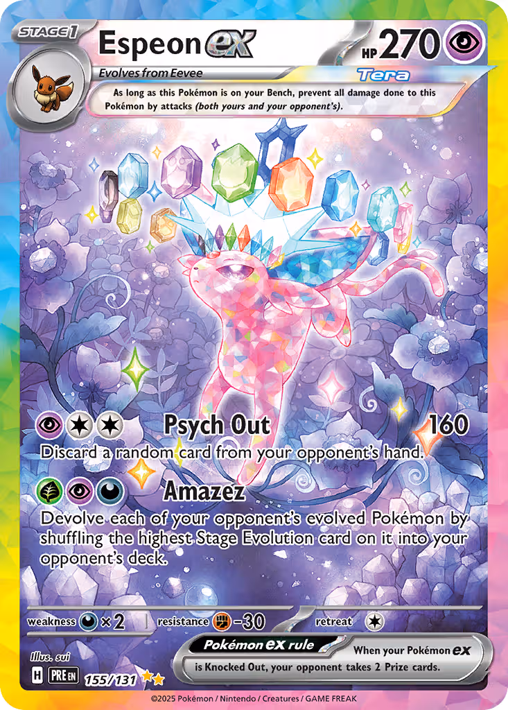 Espeon ex 155/131 Pokemon card