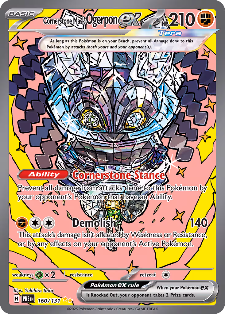 Cornerstone Mask Ogerpon ex 160/131 Pokemon card