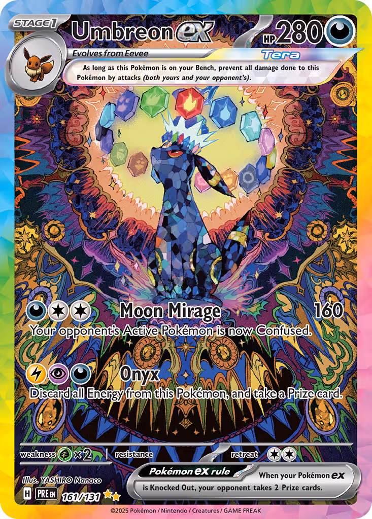 Prismatic Evolutions Pokemon card