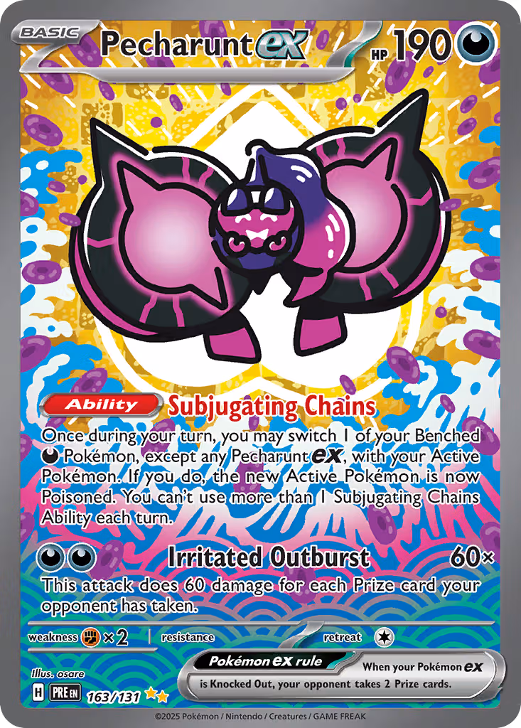 Pecharunt ex 163/131 Pokemon card