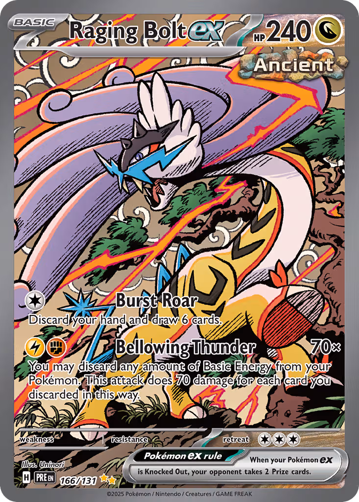 Raging Bolt ex 166/131 Pokemon card