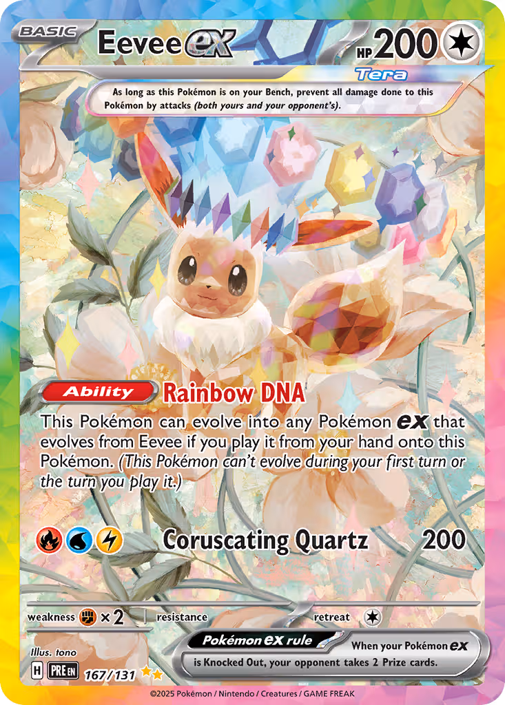 Eevee ex 167/131 Pokemon card