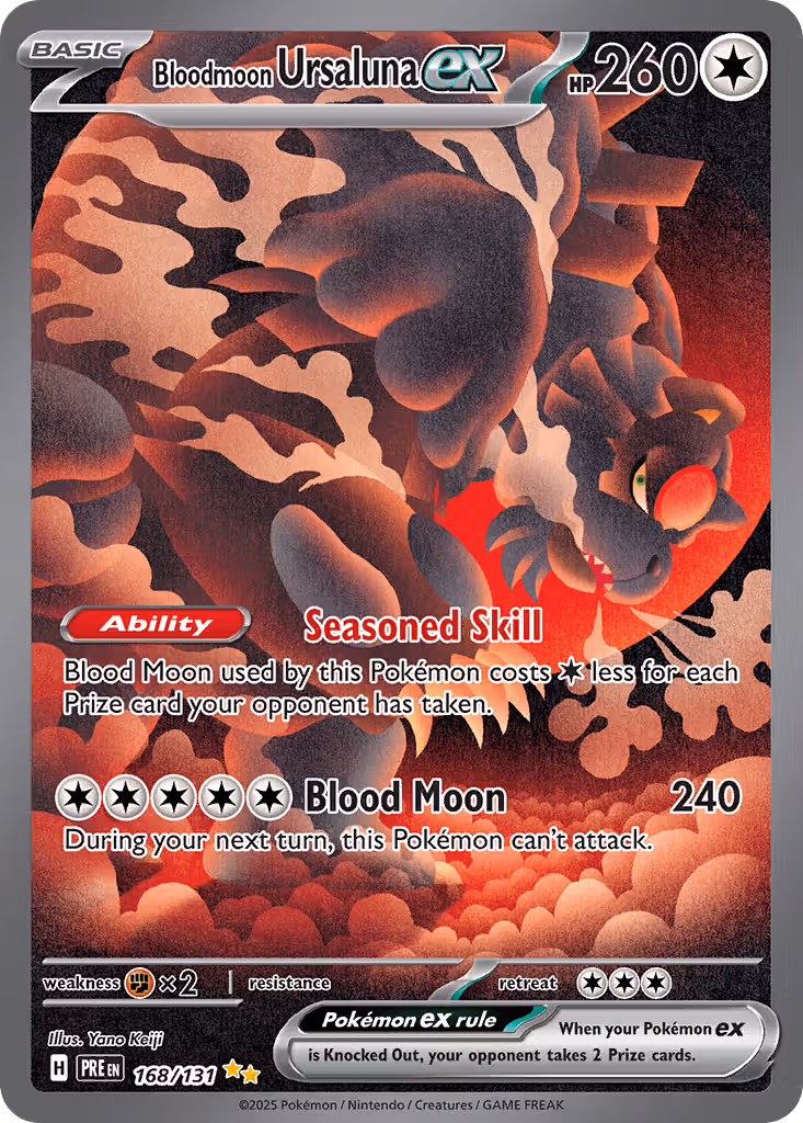 Bloodmoon Ursaluna ex 168/131 Pokemon card