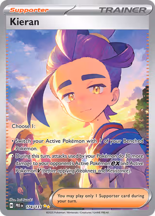 Kieran 174/131 Pokemon card