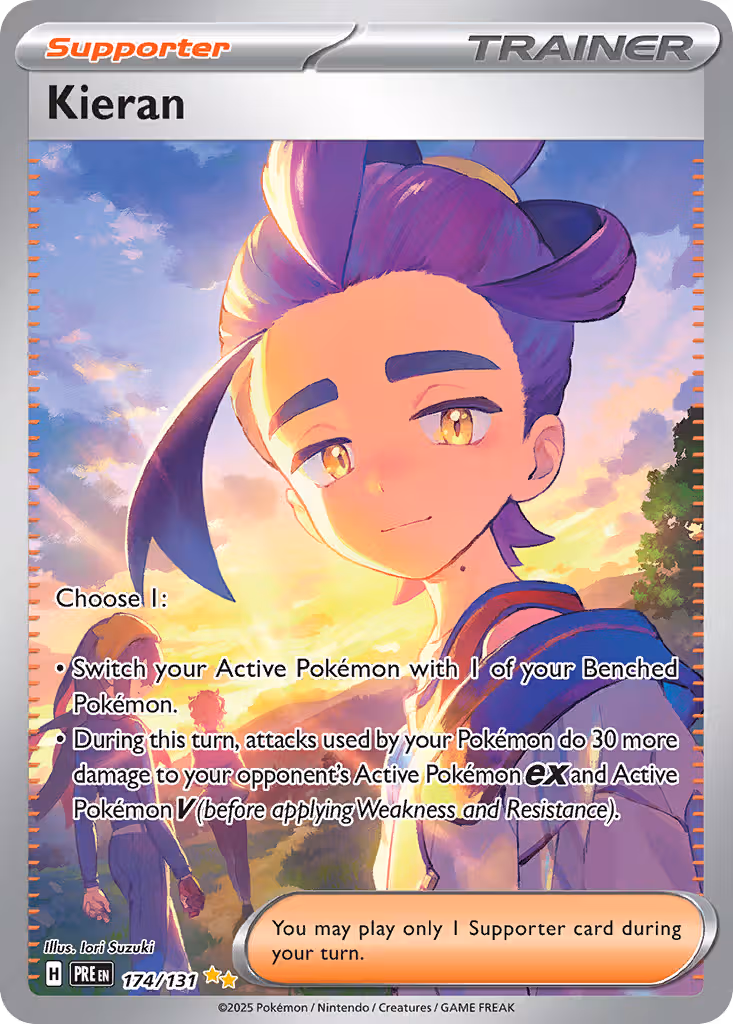 Kieran 174/131 Pokemon card