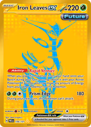 Iron Leaves ex 176/131 Pokemon card