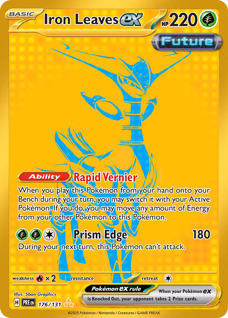 Iron Leaves ex 176/131 Pokemon card