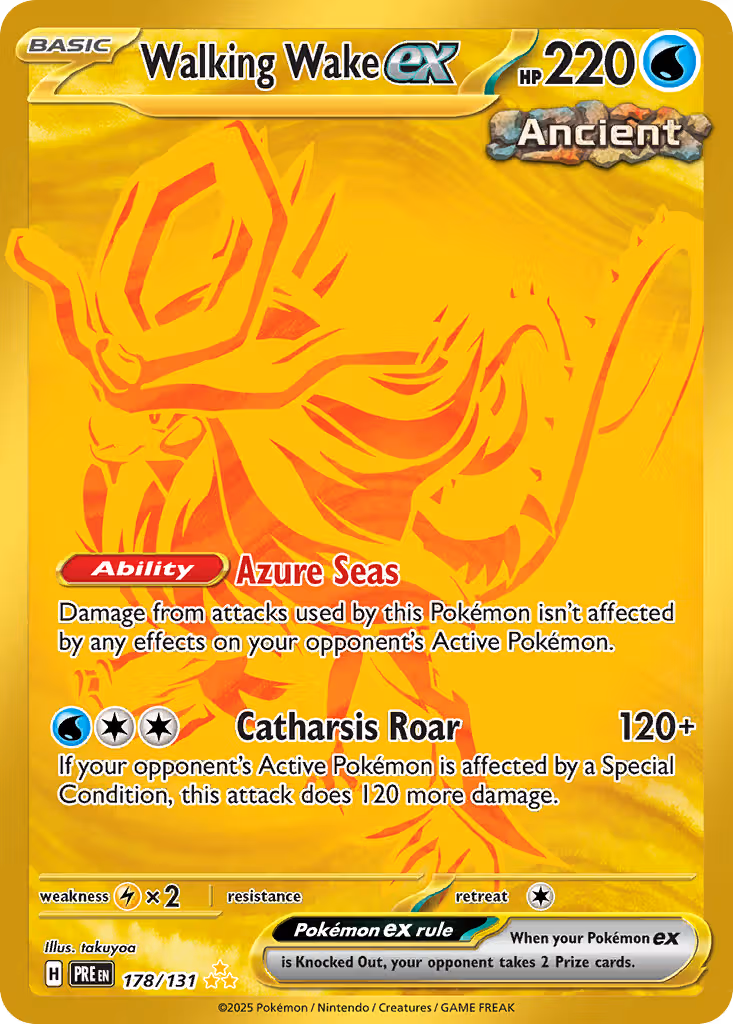 Walking Wake ex 178/131 Pokemon card
