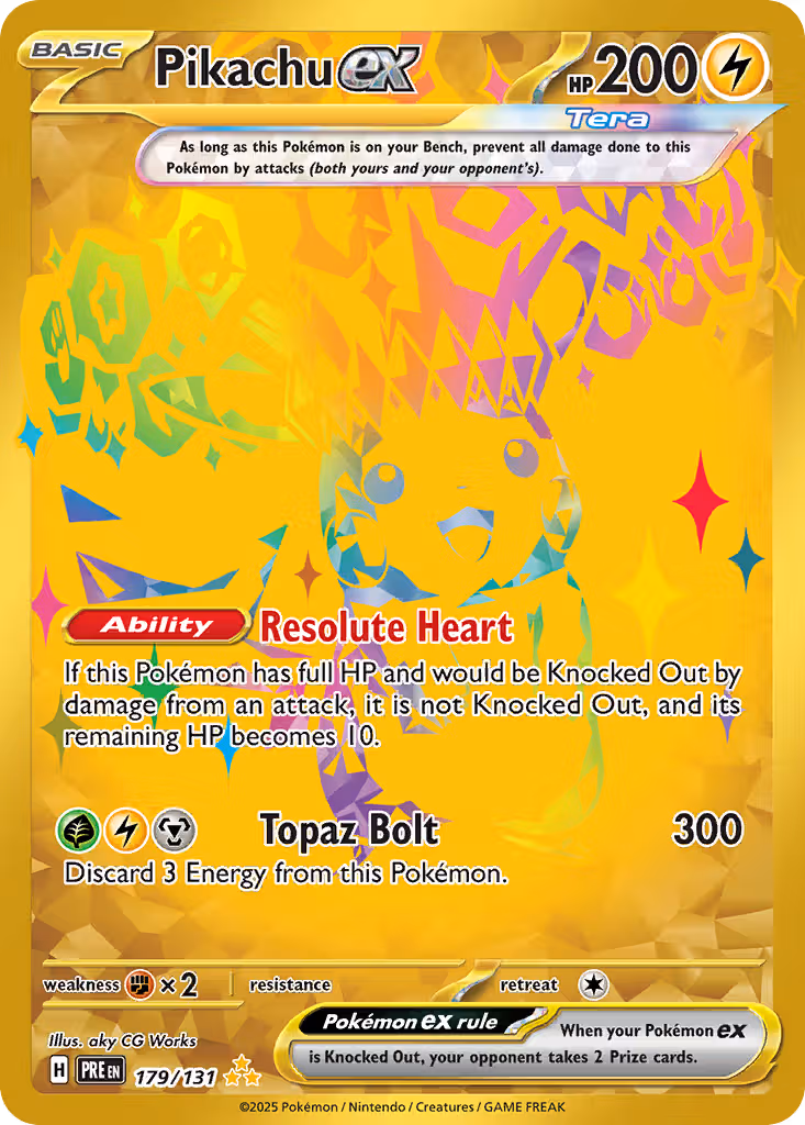 Pikachu ex 179/131 Pokemon card