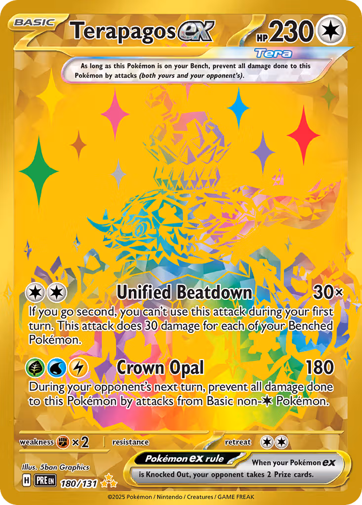 Terapagos ex 180/131 Pokemon card