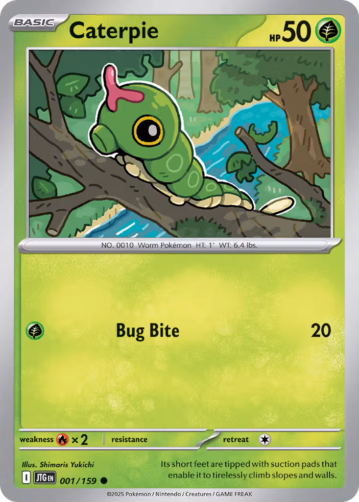 Caterpie 1/159 Pokemon card