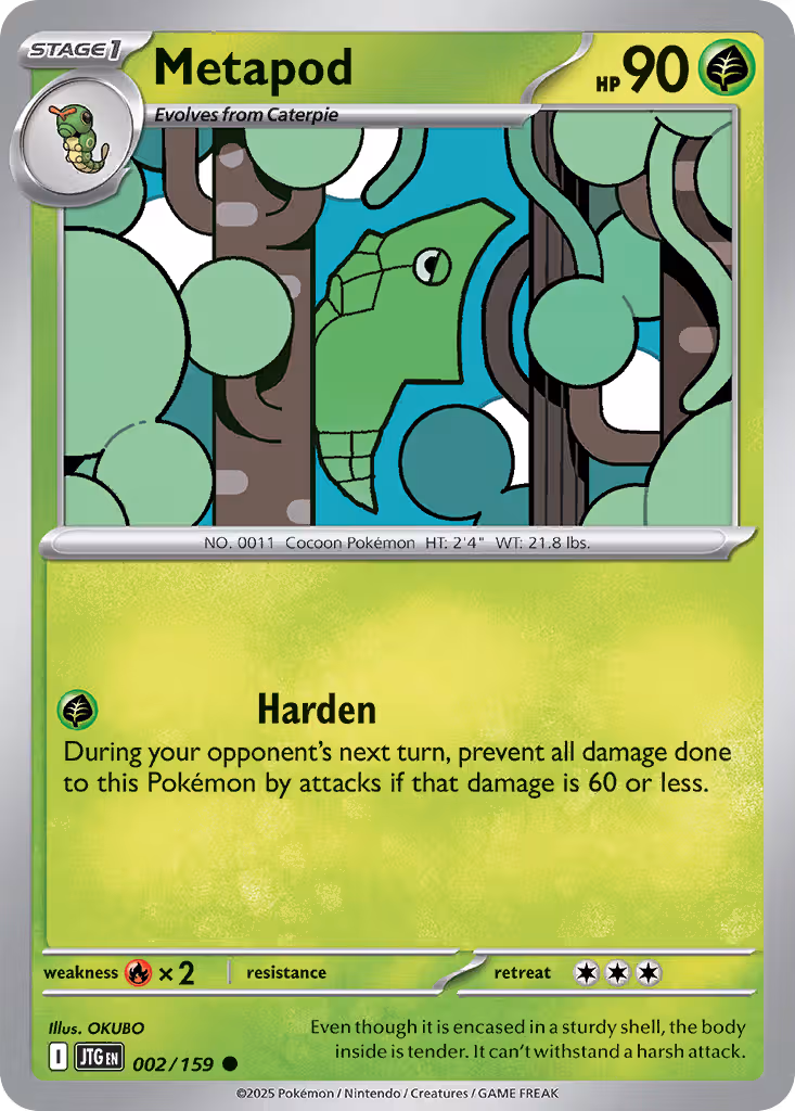 Metapod 2/159 Pokemon card