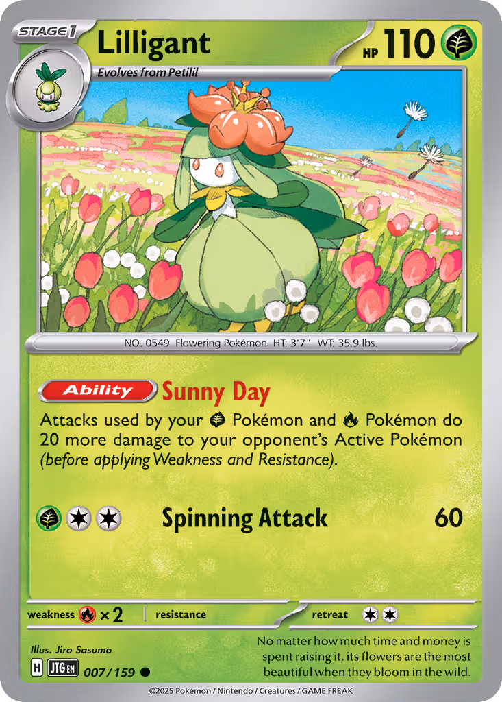 Lilligant 7/159 Pokemon card