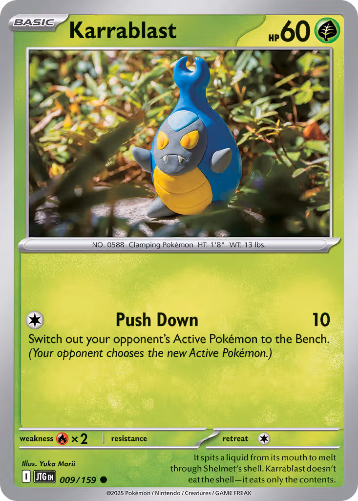 Karrablast 9/159 Pokemon card