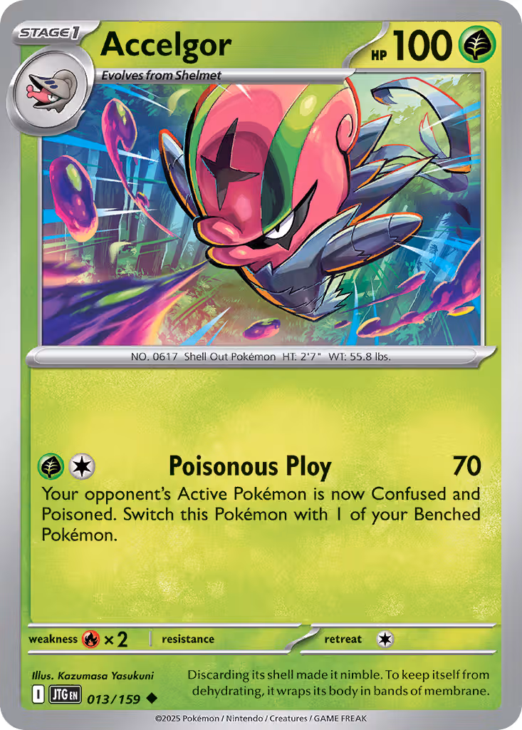 Accelgor 13/159 Pokemon card