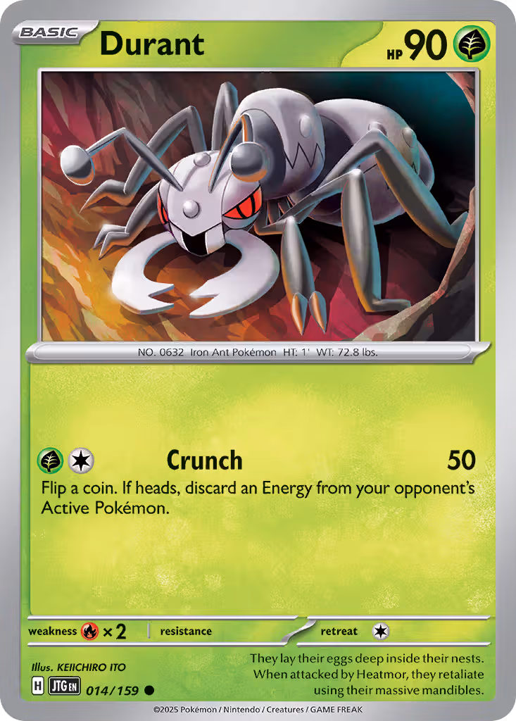 Durant 14/159 Pokemon card