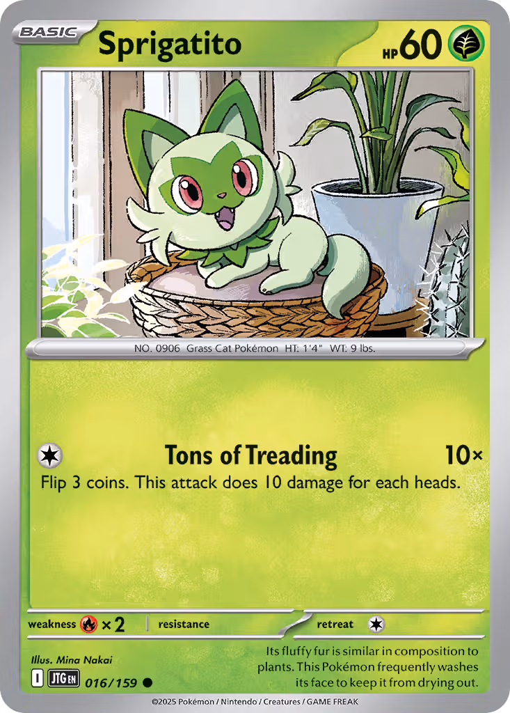 Sprigatito 16/159 Pokemon card