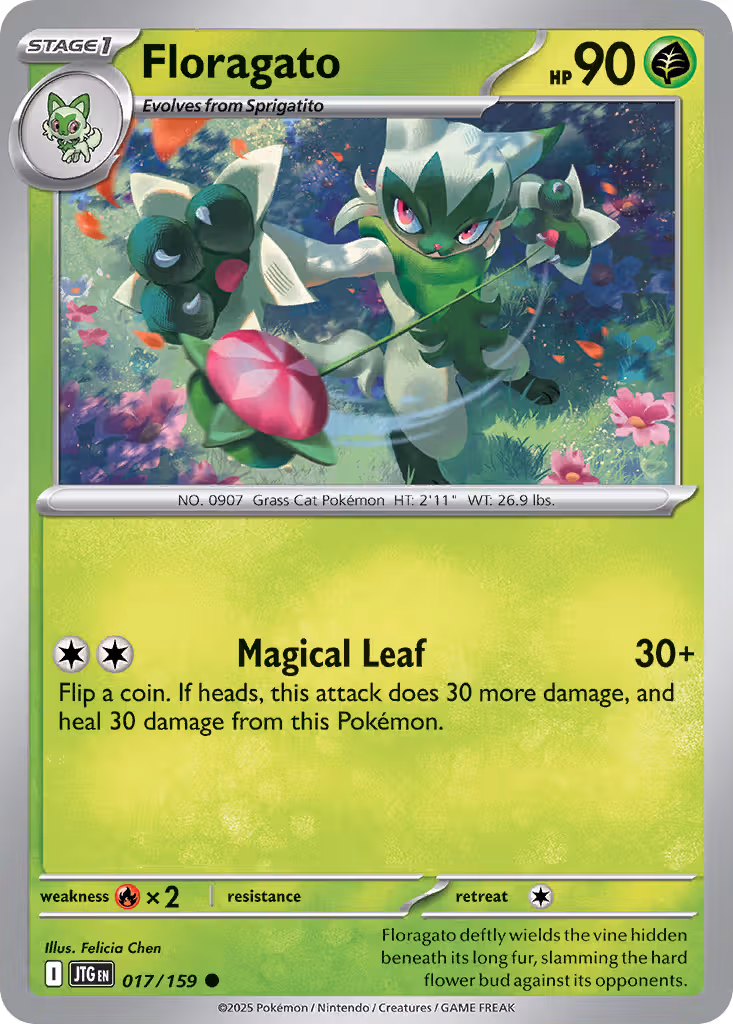 Floragato 17/159 Pokemon card