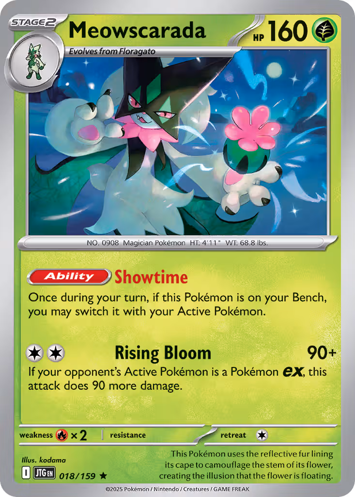 Meowscarada 18/159 Pokemon card
