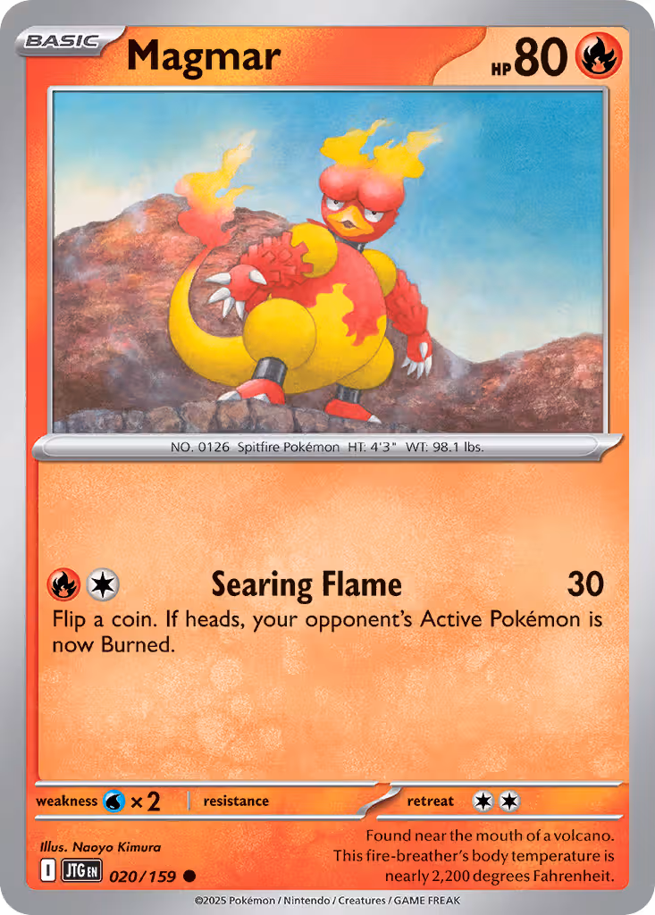 Magmar 20/159 Pokemon card