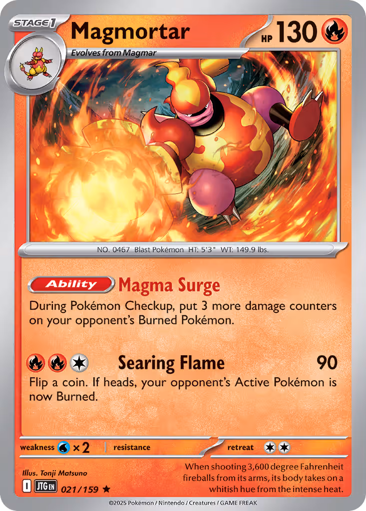 Magmortar 21/159 Pokemon card