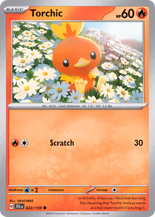 Torchic 22/159 Pokemon card