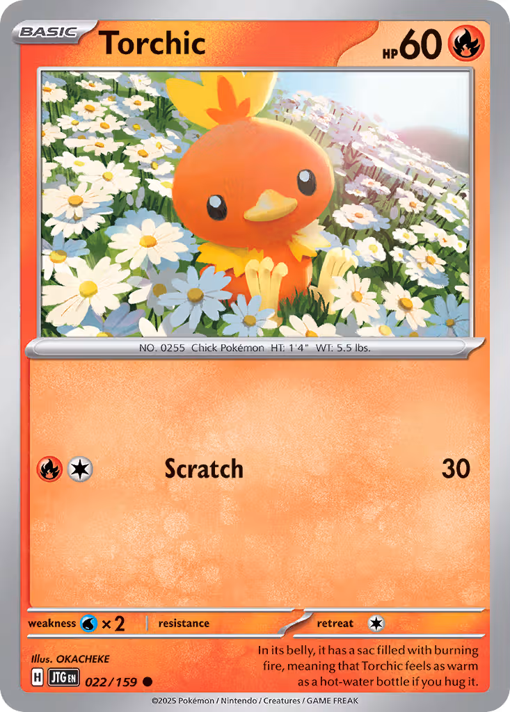 Torchic 22/159 Pokemon card