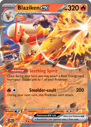 Blaziken ex 24/159 Pokemon card