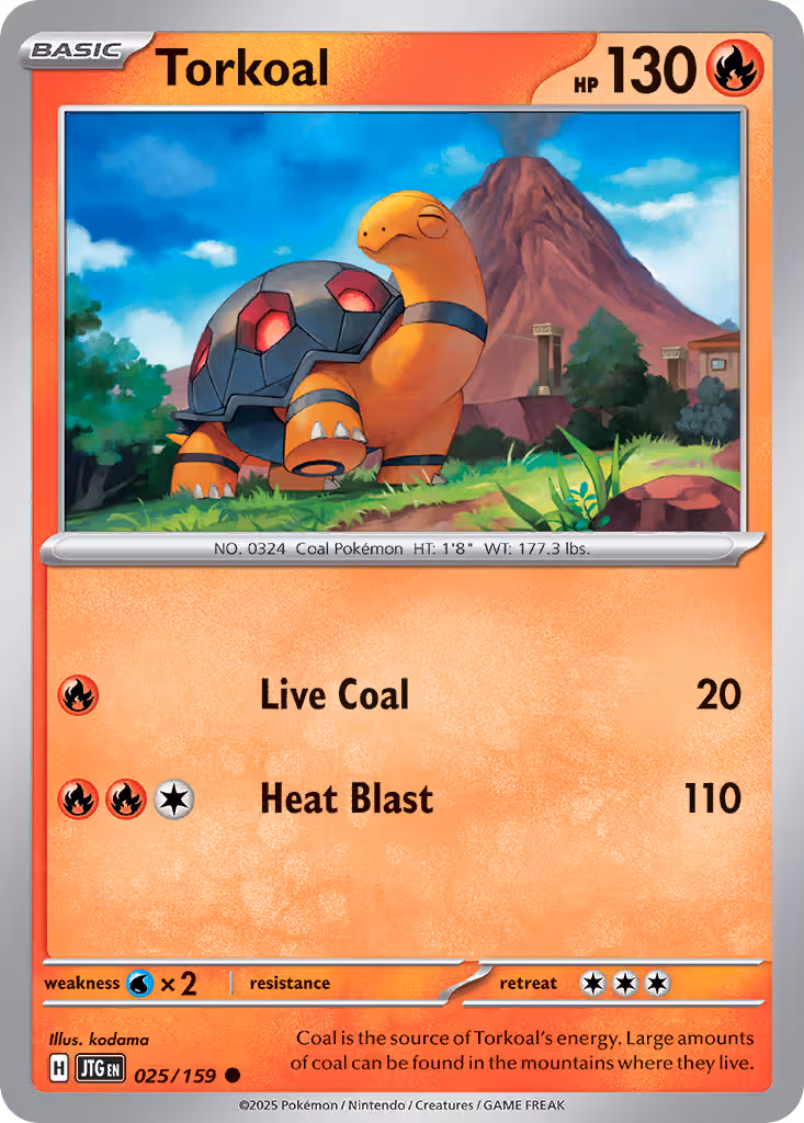 Torkoal 25/159 Pokemon card