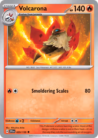 Volcarona 29/159 Pokemon card