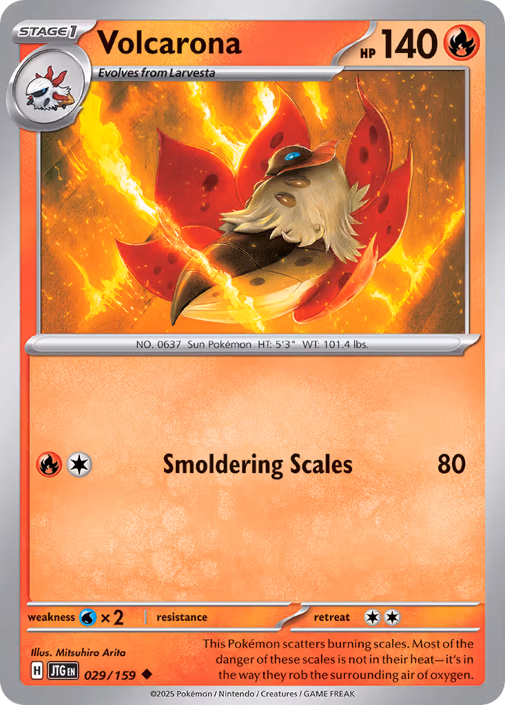Volcarona 29/159 Pokemon card