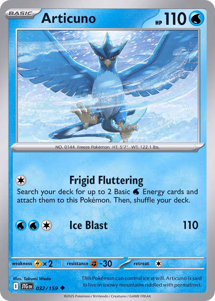 Articuno 32/159 Pokemon card