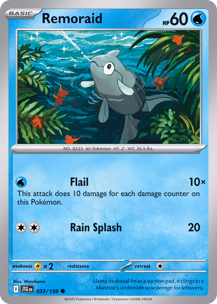 Remoraid 33/159 Pokemon card